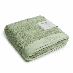 s.Oliver Handtuch 50x100 cm - 100% Baumwolle, 600 g/m², weich & saugstark, Handtücher hellgrün 1x Handtuch Hellgrün Angebot bei HelloDeals