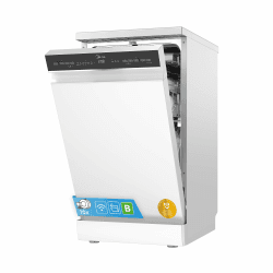 Midea Geschirrspüler 45 cm Freistehend & Unterbaufähig 10 Maßgedecke EEK B 45cm,Freistehend,B Angebot bei HelloDeals
