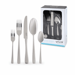 vivo - Villeroy & Boch Group - Voice Basic Tafelbesteck 30 Teilig 6 Personen, Spülmaschinenfest, Rostfrei, Besteck Set, Essbesteck, Messer Gabel Löffel Set, Cutlery Set, Besteckset Edelstahl Tafelbesteck 30tlg Angebot bei HelloDeals