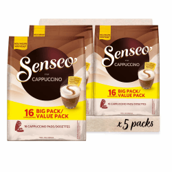 Senseo Pads Cappuccino, Vorratspackung, 5 x 16 Getränke, 80 Kaffeepads Angebot bei HelloDeals