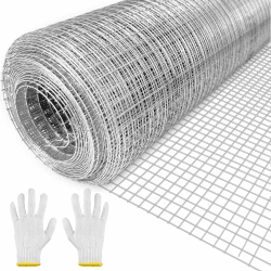 Drahtgitter Feinmaschig, 40 cm x 5 m Wühlmausgitter für Hochbeet, Maschendraht Rolle Verzinkt, Maschenweite 6 mm, Drahtgeflecht als Hasendraht Volierendraht kaninchendraht Hühnerdraht hasengitter 0.4 X 5 M Angebot bei HelloDeals