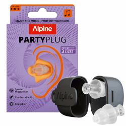 Alpine PartyPlug Konzert Ohrstöpsel – 19dB, 3 Größen (S/M/L) – Transparent Neue Edition - Transparent (Mehrfachgröße) Angebot bei HelloDeals