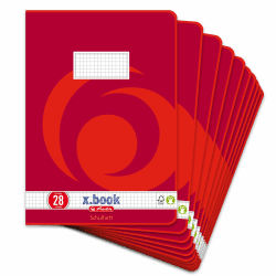 Herlitz 3322807 Schulheft (A4, kariert mit Rand, Lineatur 28) 16 Blatt, 10er Packung (A4. kariert mit Rand, Lineatur 28) Angebot bei HelloDeals
