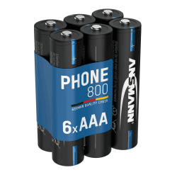 ANSMANN 6X AAA Akkus - NiMH Micro Batterien für Telefon und Babyphone 6 Stück Angebot bei HelloDeals