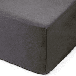 Amago - Spannbetttuch, 50 cm Steg, 100 prozent Baumwolle, 180 x 200 cm - Anthrazit Anthrazit 180 x 200 cm Angebot bei HelloDeals