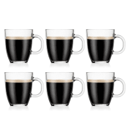 Bodum 11239-10-2 Bistro Tassen, 0,35 L, 6 Stück 6 Stück (1er Pack) Einwandige Tasse, 284 ml Angebot bei HelloDeals