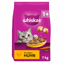 WHISKAS Trockenfutter für ausgewachsene Katzen 7kg mit Huhn Huhn 7 kg (1er Pack) Angebot bei HelloDeals