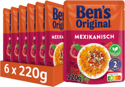 Ben's Original Express Reis Mexikanisch 6 x 220g, Multipack 220 g (6er Pack) Mexikanisch Angebot bei HelloDeals