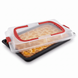 Dr. Oetker Backblech mit Transporthaube Bake & Go 42 x 30 cm Single Angebot bei HelloDeals