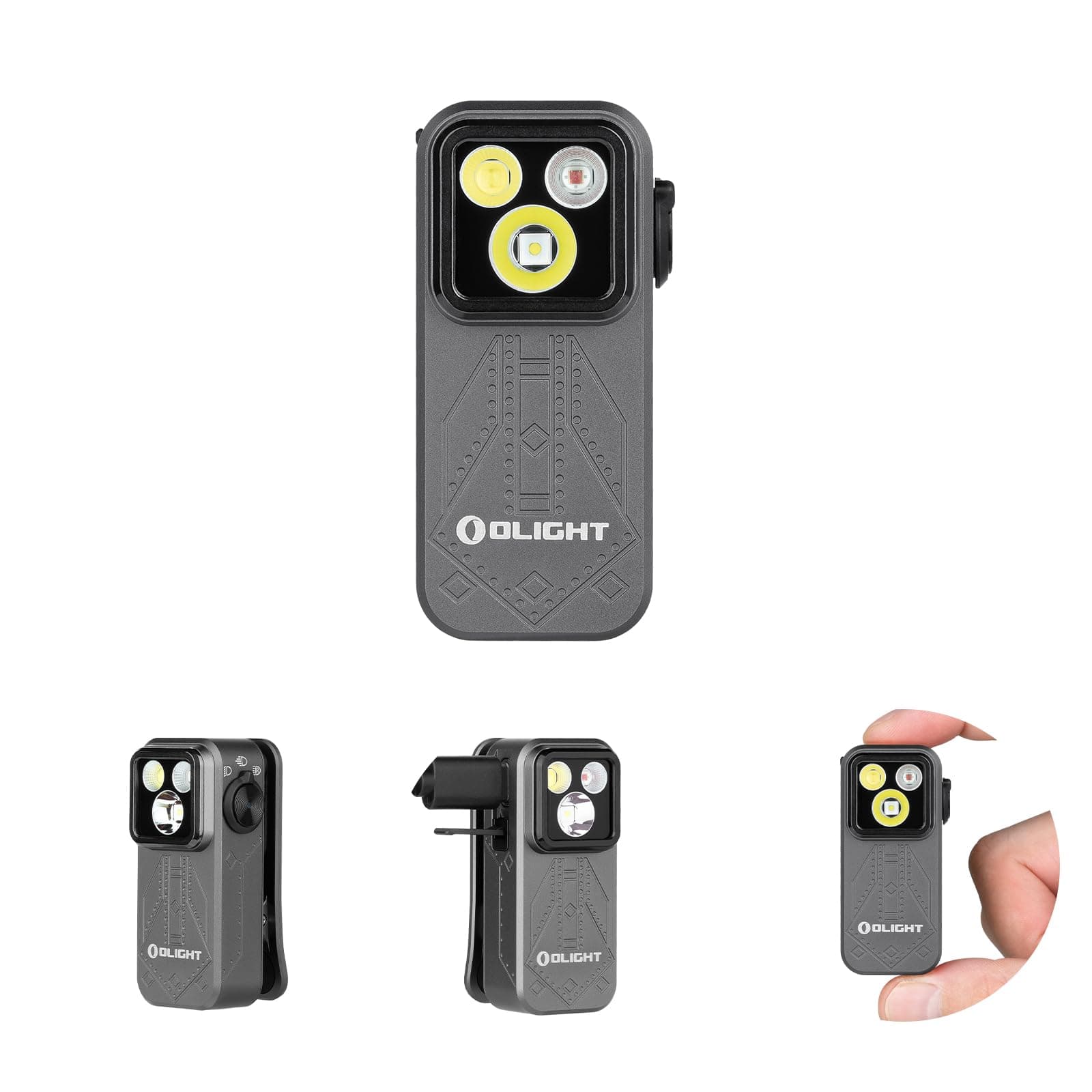 OLIGHT Oclip Pro Mini clip EDC-Taschenlampe mit Wiederaufladbare 500LM 120M Phantom Squadron Angebot bei HelloDeals