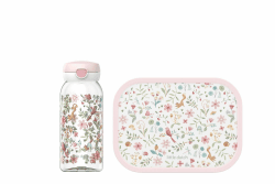 Mepal - Pausenset Campus - Set für Kinder mit Trinkflasche mit Klappdeckel & Lunch Box - Lunch-Set für die Schule oder unterwegs - Spülmaschinenfest - 600 + 750 ml - Fairy Wonders Fairy Wonders Lunchset mit Trinkflasche mit Klappdecke Angebot bei HelloDeals