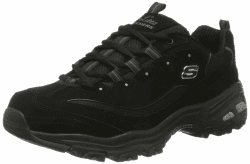 Skechers Damen D'lites Biggest FanSneaker 40 EU Black Trubuck Mesh Trim Angebot bei HelloDeals