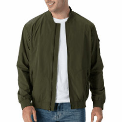 Rdruko Bomberjacke Herren Übergangsjacke Blouson Jacke Herbst XL Armeegrün Angebot bei HelloDeals