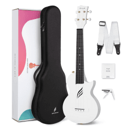 Enya Konzert Ukulele Nova U 23 Zoll aus Kohlefaser (Weiß) 23 Zoll Weiß Angebot bei HelloDeals