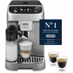De'Longhi Magnifica Plus - Kaffeevollautomat 18 Getränke Silber Schwarz Angebot bei HelloDeals