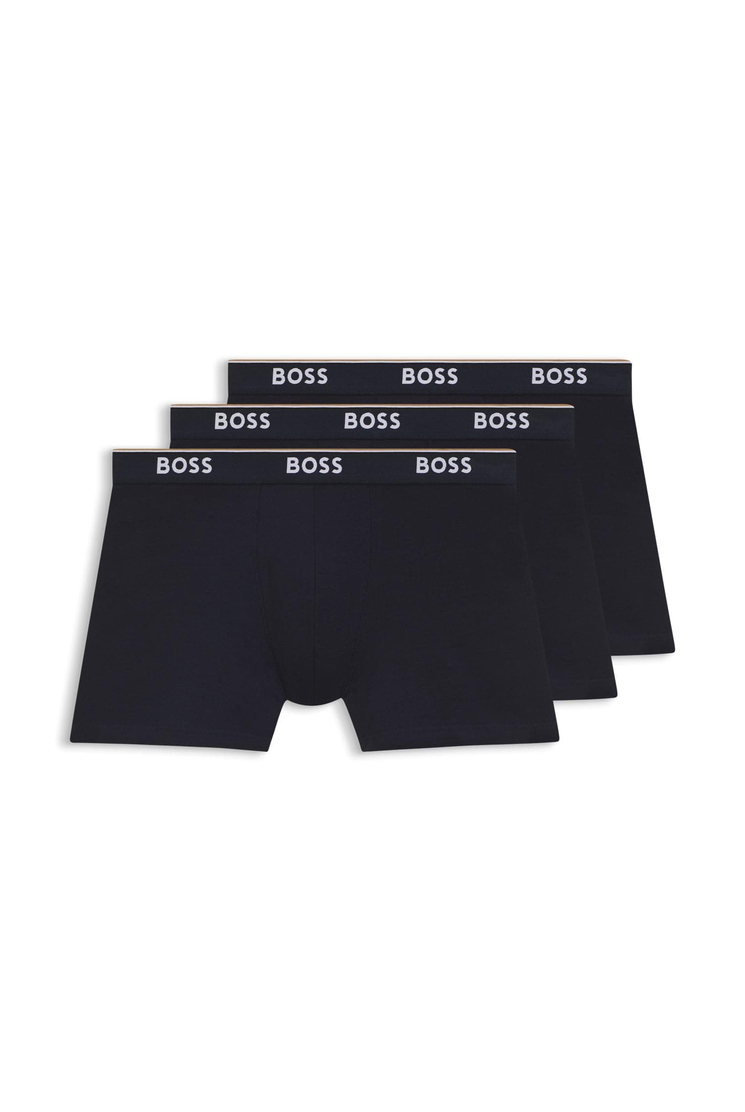 BOSS Herren Mix&Match T-Shirt R Regular-Fit T-Shirt aus Stretch-Baumwolle mit Kontrast-Logo Boxershorts XXL New - Open Blue480 Angebot bei HelloDeals