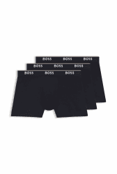BOSS Herren Mix&Match T-Shirt R Regular-Fit T-Shirt aus Stretch-Baumwolle mit Kontrast-Logo Boxershorts XXL New - Open Blue480 Angebot bei HelloDeals