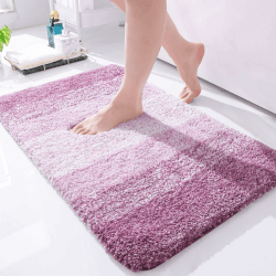 Homaxy Weich Flauschige Badezimmerteppich, Badematte, 40 x 60 cm, Lila 40x60 cm Lila Angebot bei HelloDeals