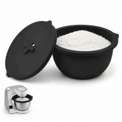Silikoneinsatz mit Deckel für Bosch MUM5 Rührschüssel 3,9 L Schwarz Angebot bei HelloDeals