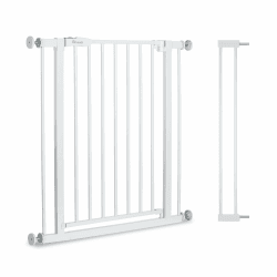 hauck Standard Türschutzgitter ohne Bohren mit 9 cm Verlängerung, White Open N Stop 2, 84-89 Cm, White 84-89 x 2/4 x 77 cm Angebot bei HelloDeals