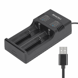 18650 Ladegerät mit 2 Schacht für 3,7V Li-Ion Akku 26650 18500 2 Slot Ladegerät Angebot bei HelloDeals