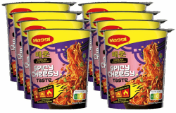 MAGGI Korean Style Noodles Spicy Cheesy Taste Cup, 8er Pack (8 x 78g) 78 g (8er Pack) Angebot bei HelloDeals