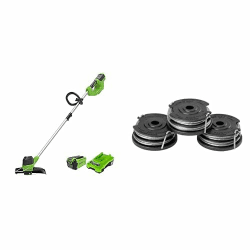 Greenworks Akku-Rasentrimmer 40V 30cm + 3 Stück Doppel-Fadenspule Angebot bei HelloDeals