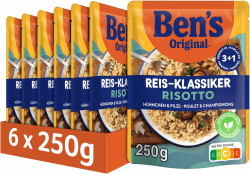 Ben's Original Express Reis Risotto mit Hühnchen & Pilze 6 x 250g 250 g (6er Pack) Hühnchen & Pilze Angebot bei HelloDeals