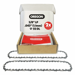 Oregon Sägekette für 35cm Schwert, 3/8" LP, 1,1mm Stärke, 52 Treibglieder Einzelstück 2er-pack Angebot bei HelloDeals