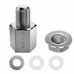 Fahrrad Achsadapter für Achsgewindegröße M10 x 1,0 Vollachse, Fahrrad Anhänger Kupplungs Adapter(Silber) Silber-M10 x 1,0 Angebot bei HelloDeals