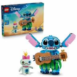 LEGO | Disney Stitch und Scrump - 2 Figuren mit Zubehör inkl. Ukulele als Zimmerdeko - Geburtstagsgeschenk für Mädchen, Jungen und Filmfans ab 9 Jahren - 43296 Angebot bei HelloDeals