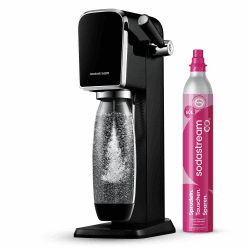 SodaStream Wassersprudler ART mit CO2-Zylinder und 1x 1L spülmaschinenfeste Kunststoff-Flasche, Höhe 44cm, Schwarz, 44 cm Angebot bei HelloDeals