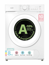 Comfee Frontlader Waschmaschine 8 kg Energieklasse A-10% weiß CF08EWP05W Angebot bei HelloDeals