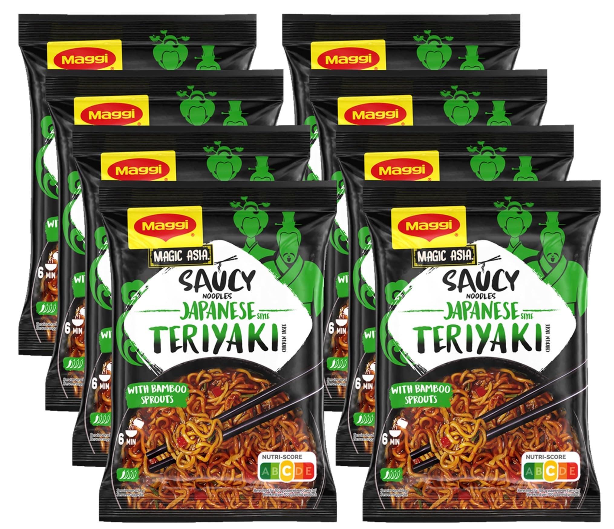 MAGGI Magic Asia Japanese Style Teriyaki Noodles, 8er Pack (8 x 128g) Angebot bei HelloDeals