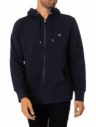 GANT Kapuzen-Sweatjacke M Evening Blue Angebot bei HelloDeals
