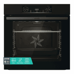 Gorenje BPS 6737 E02B Einbau-Backofen, 77 Liter, Pyrolyse, Heißluft, ExtraSteam, Gentle Close & Open, AirFry, PerfectGrill, PizzaMode 300°C, ChildLock, schwarz Schwarz 77 L Pyrolyse Angebot bei HelloDeals