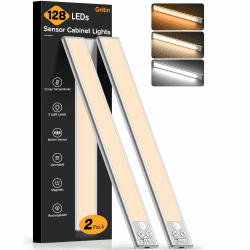 Gritin 37.5cm Unterbauleuchte Küche LED Schrankbeleuchtung- Silber Silber 37.5CM Angebot bei HelloDeals