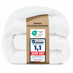 BEDSURE Bettdecke 155x220 Winterdecke 450gsm - Warm Winterdecke 155 x 220 cm für Winter, 220x155 Waschbar Dicke Winterbettdecke, Weiß Weiß 155x220 cm Angebot bei HelloDeals