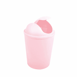 MSV Abfalleimer AKO 5,5 l mit Schwingdeckel pastellrosa, Polypropylen, Babyrosa, Pink Rosa 5,5 L Angebot bei HelloDeals