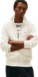 Tommy Hilfiger Herren Essential Fleece Stand Collar Mw0mw41759 Sweatshirt mit durchgehendem Reißverschluss (1er Pack) XXL Beige (Heathered Oatmilk) Angebot bei HelloDeals
