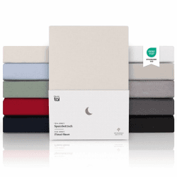 Blumtal® Premium Spannbettlaken 140x200 Matratze Jersey 1er Set - Oeko-TEX zertifiziertes Bettlaken aus Baumwolle - Leintuch 140x200 Elfenbein 140 x 200cm Matratze 04 - Elfenbein 1 Angebot bei HelloDeals