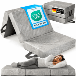 Klappmatratze 75 x 195 x 15 cm - DualCore Kaltschaum - Gästebett und Faltmatratze als Gästematratze - Bequem & waschbar 75 x 195 x 15 cm Dualcore Kaltschaum Angebot bei HelloDeals