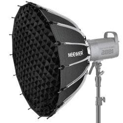NEEWER 26Zoll/65cm Parabolic Softbox Quick Setup Quick Folding, mit Diffusoren/Wabengitter/Tasche, kompatibel mit Aputure 120d Light Dome Godox sl60w NEEWER RGB CB60 und Anderen Bowens Mount Lights 26"/65cm Angebot bei HelloDeals