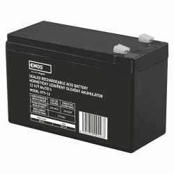 EMOS - Wartungsfreier Bleiakku - 12V 9Ah - AGM Batterie - Faston 6,3mm Anschluss - Für USV-Geräte - 151x65x94 mm Single Angebot bei HelloDeals