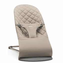 BabyBjörn Babywippe Bliss, Gewebt, Klassische Steppung, Sandgrau Angebot bei HelloDeals