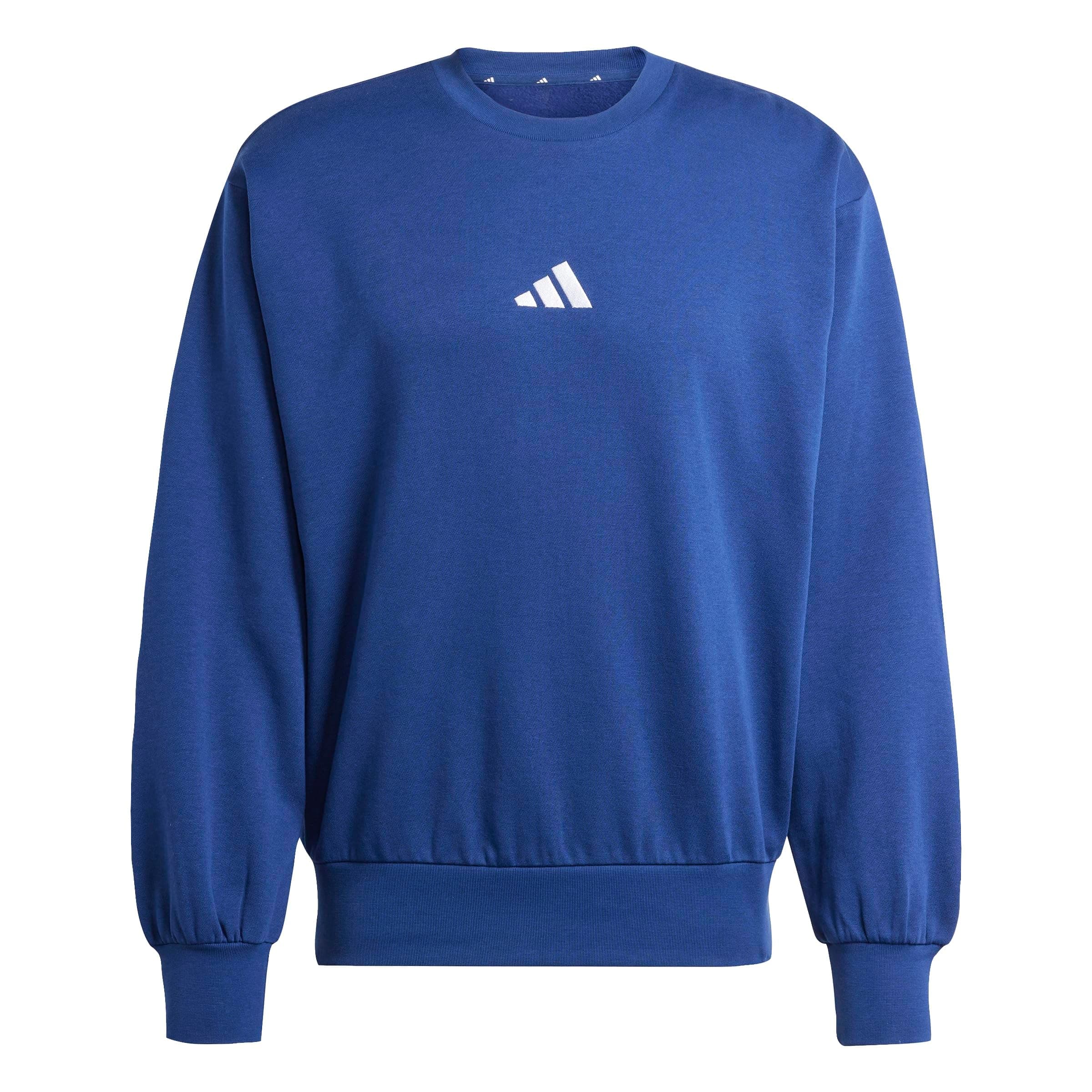 adidas Men's Essentials Feelcozy Sweatshirt S Dark Blue/White Angebot bei HelloDeals