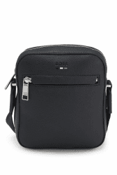BOSS Herren Ray NS zip N. Reporter-Tasche mit geprägtem Logo Black1 Angebot bei HelloDeals