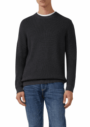 s.Oliver Herren 2172249 Pullover aus Flammgarn (1er Pack) L Grey/Black Angebot bei HelloDeals