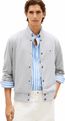 Tommy Hilfiger Herren Essential Terry Bomber Jacket Mw0mw42470 Andere Sweatshirts M GREY (Light Grey Heather) Angebot bei HelloDeals
