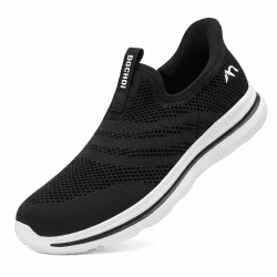 ODCKOI Herren Slip On Sneaker,Freizeit,Atmungsaktiv,leicht,bequem Schuhe 41 EU 1044 Schwarz und Weiß Angebot bei HelloDeals
